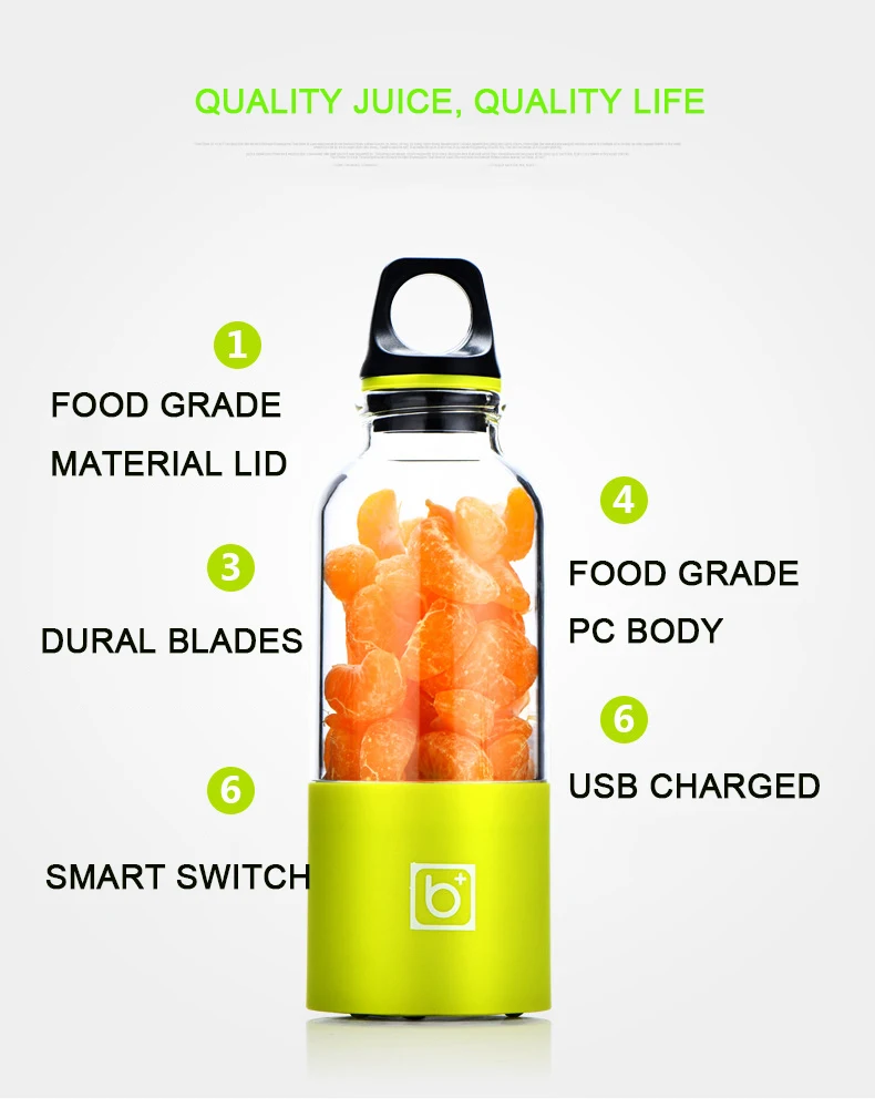 Portable Bingo Juicer Blender Mixer Cup Usb Automatic Vegetable Fruit