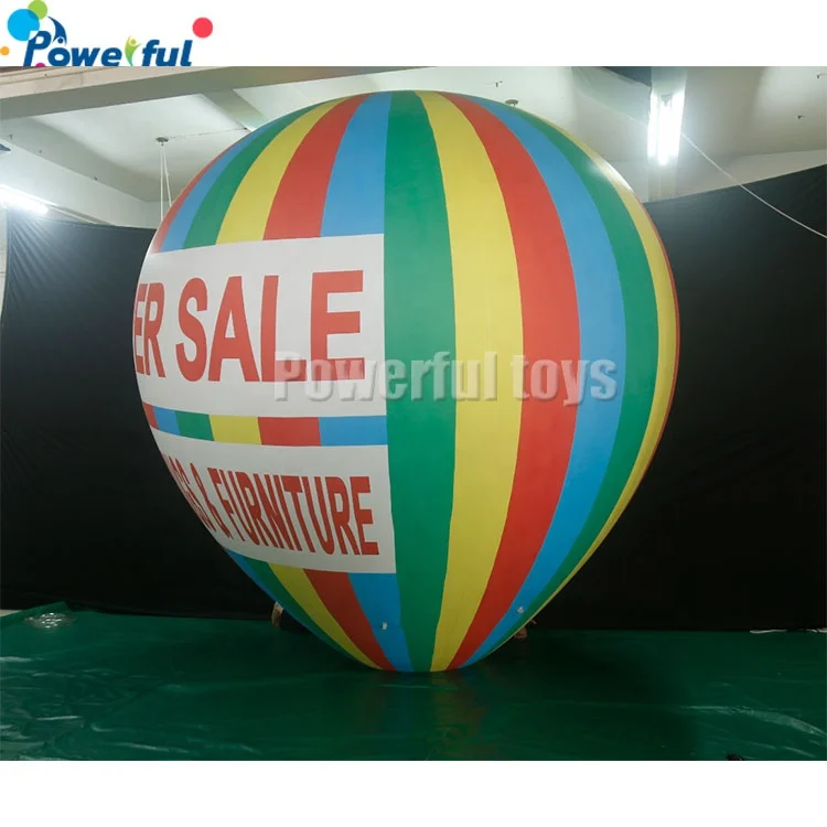 3mh pvc inflatable hot air balloon flying inflatable helium balloon