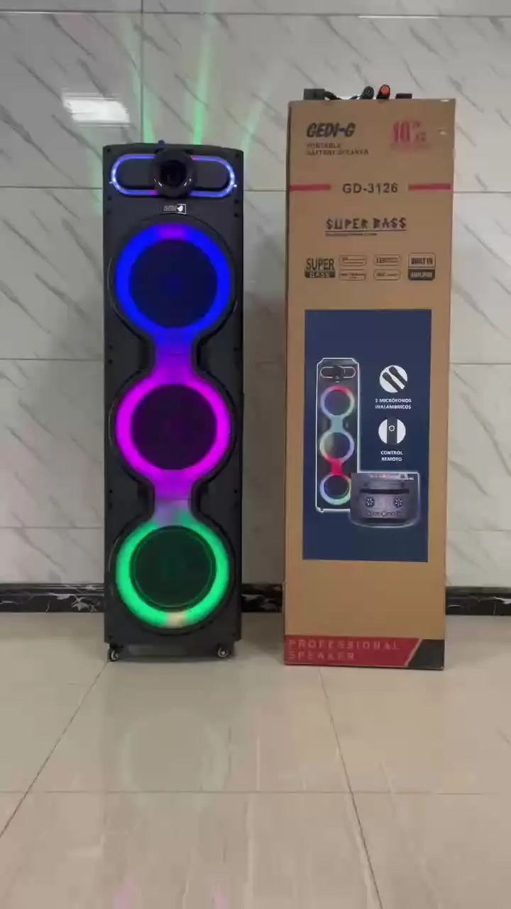 GD-3126 Portable PA System Party Speaker with Subwoofer