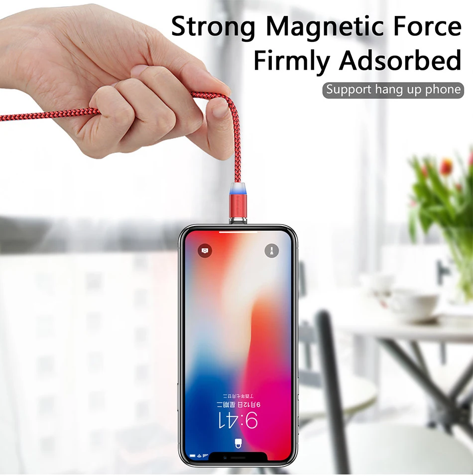 New 3plug 3 in 1 Magnetic Fast Charging Micro Usb Cable Type C Usb C Phone Data Cable charger for Samsung & Android & IOS - ANKUX.COM