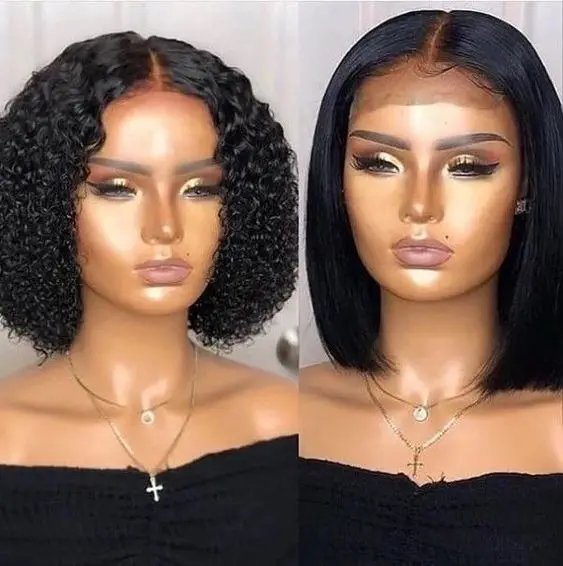 
Sisi Beauty 8inch-14inch Natural Black Brazilian Human Hair 4x4 Closure Short Wig,Wholesale Price Short Bob Wigs For Black Women 