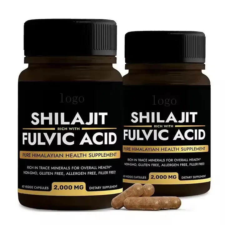 Private Label free sample shilajit herbal supplement shilajit capsules resin pure himalayan natural shilajit details