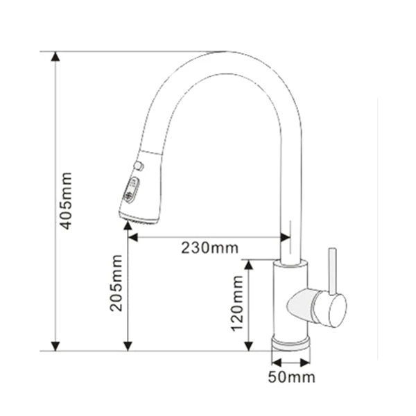 Automatic Sensor Touch Free Kitchen Faucet Pull Out Kitchen Mixer Tap