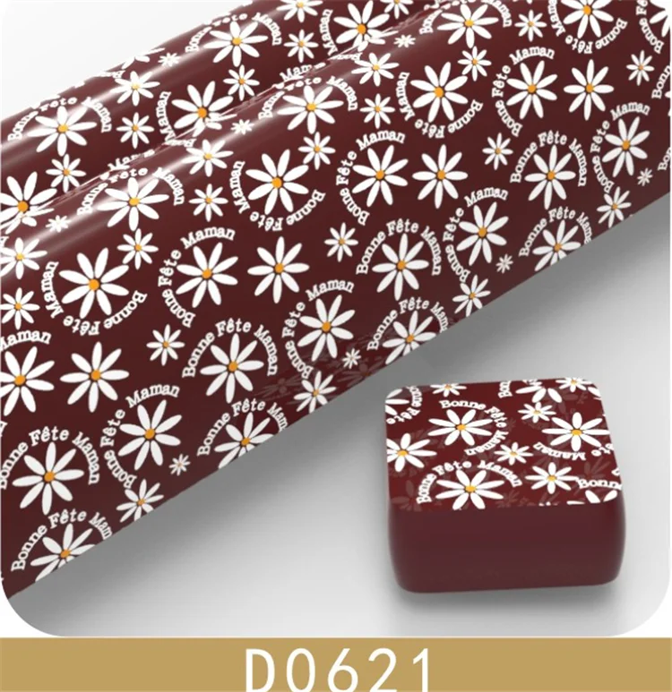 Custom Chocolate Transfer Sheets Logo Molds Pattern Birthday Cake