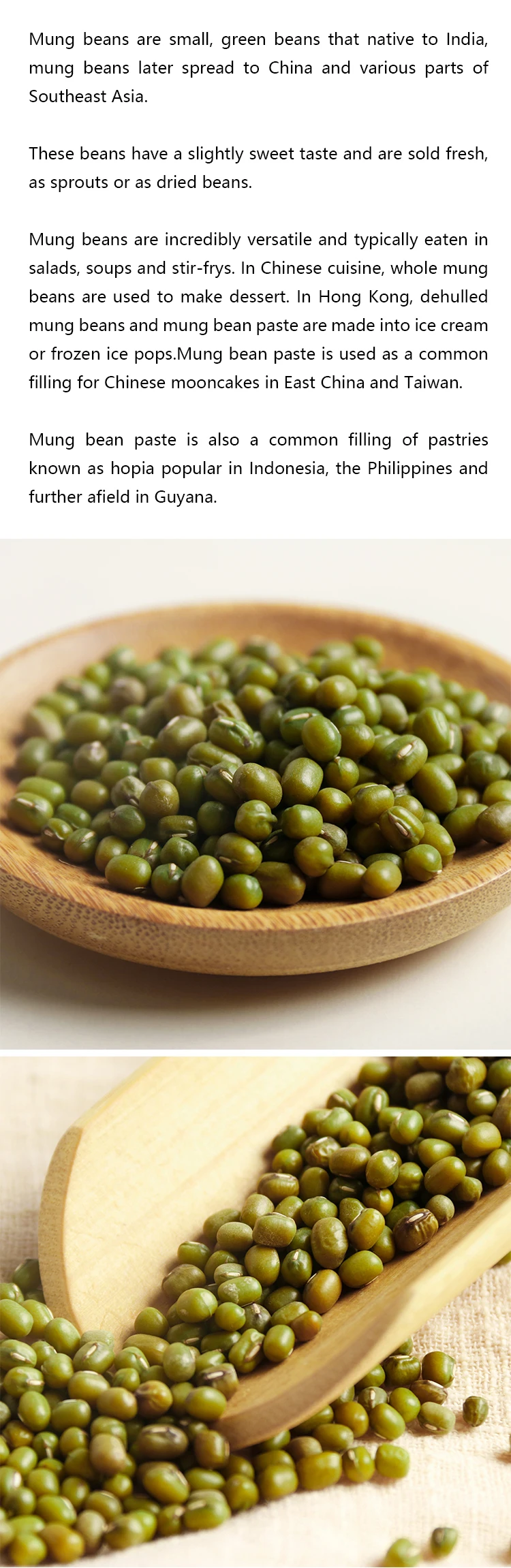 Conventional Split Organic Seeds Mung Beans For Sale