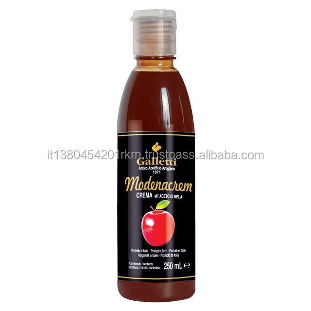 
Italian high quality apple cider vinegar glaze with balsamic vinegar of Modena 