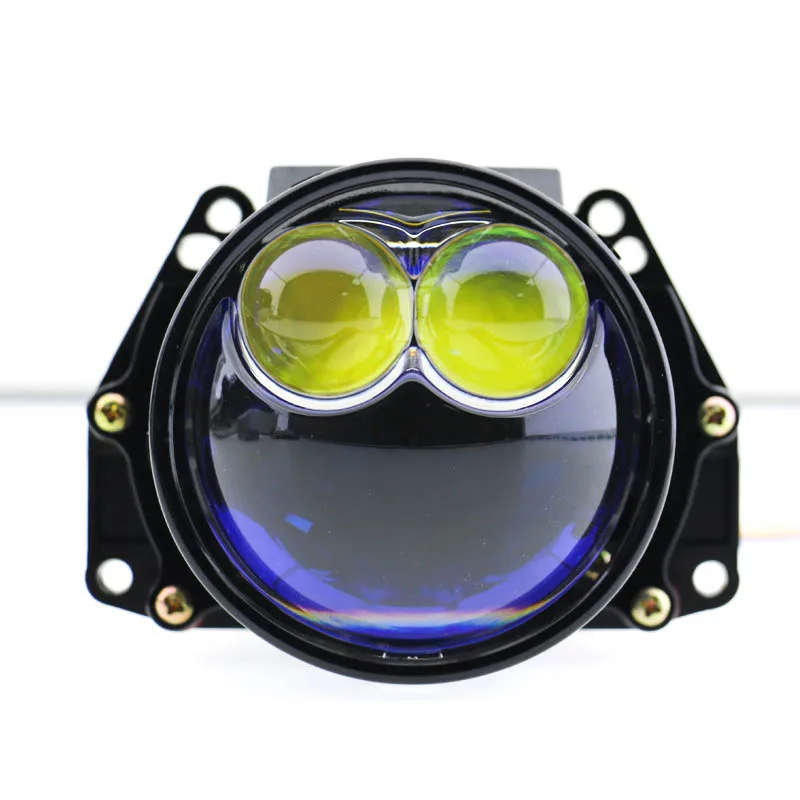 Car 3.0inches 75w Led Projector Bifocal Lens Headlight Laser In Matrix Nondestructive Universal