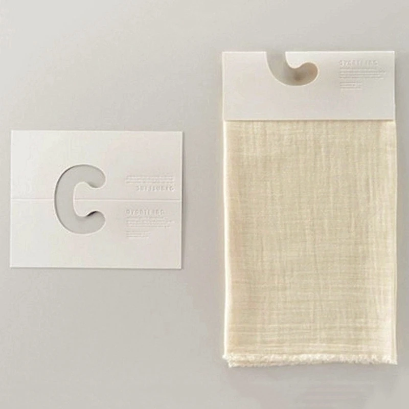 Custom Textile Display Swatch Card Hole Holder Matt White Cardboard