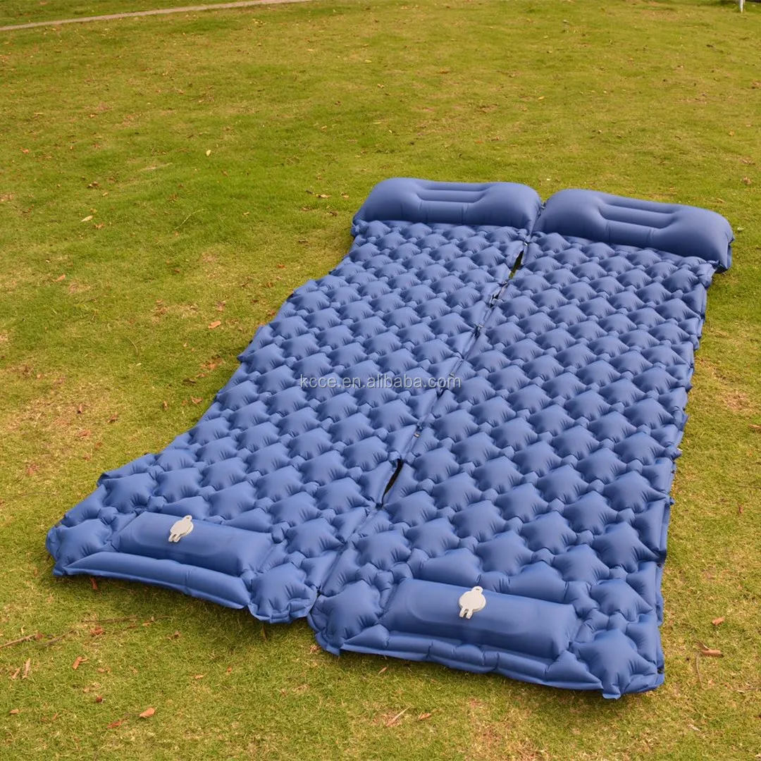 Foot Press Inflatable Lightweight Backpacking/Camping air sleeping mat pad