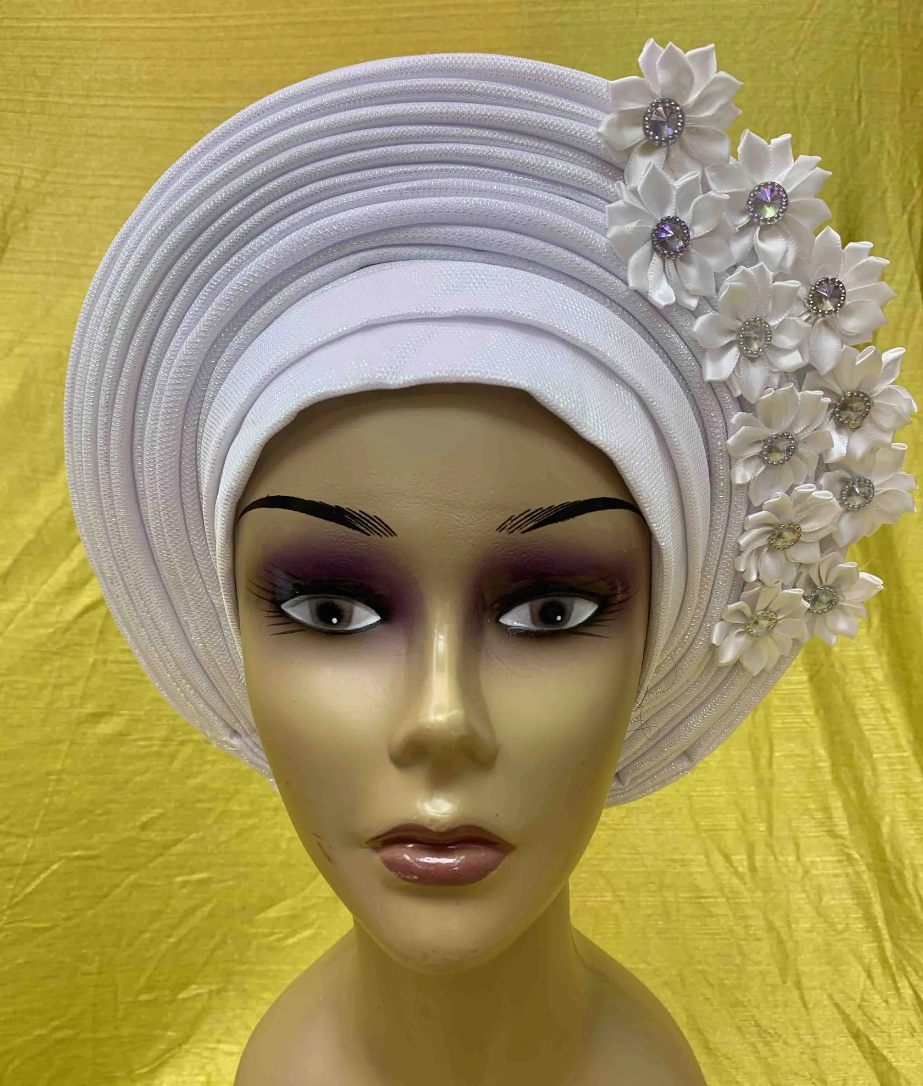 Nigeria Auto Gele Africa Head Tie African Aso Oke Headtie Turban