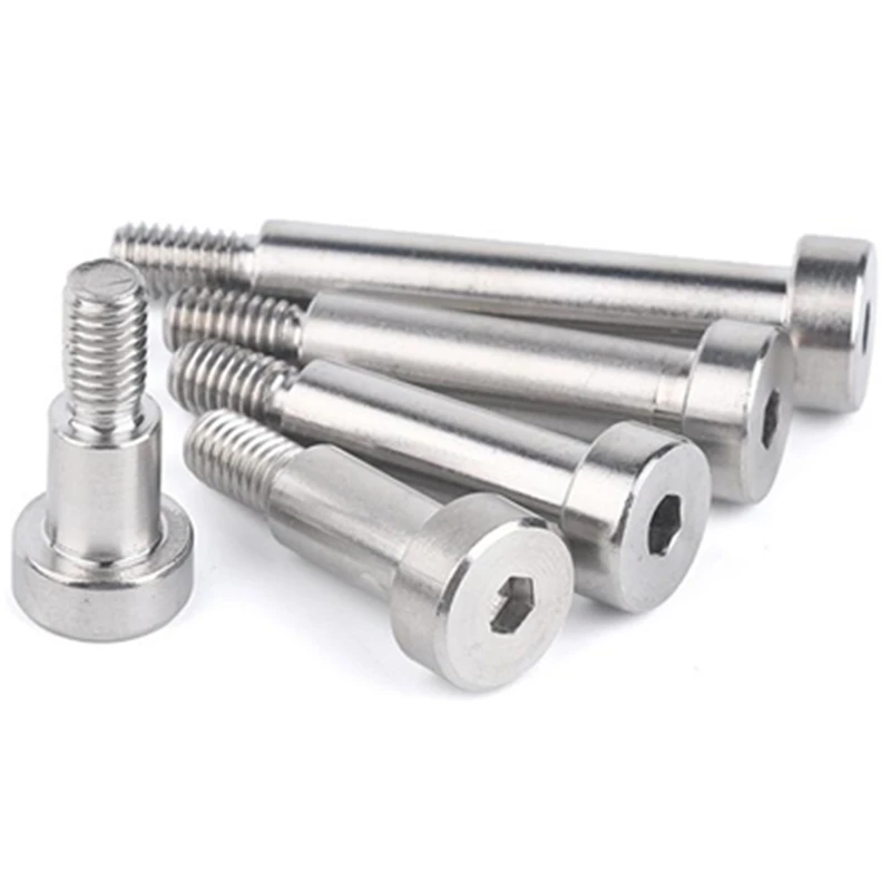Hex Socket Shoulder Screws Stainless Steel Fasteners Multidiameter