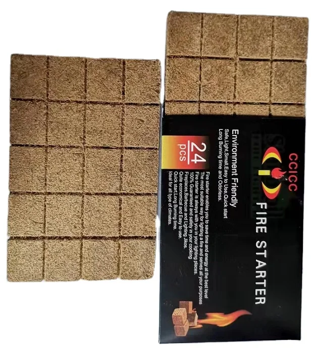 Easy To Light Natural Wood Chips With Paraffin Wax Fire Starters For