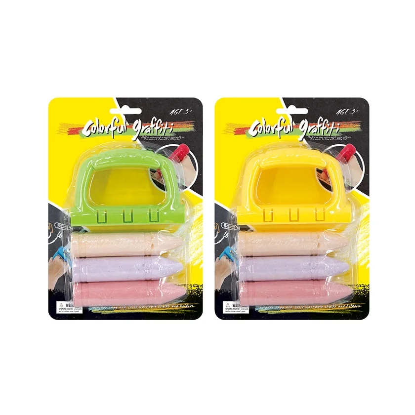 graffiti writing sidewalk chalk with grip holder outdoor colors