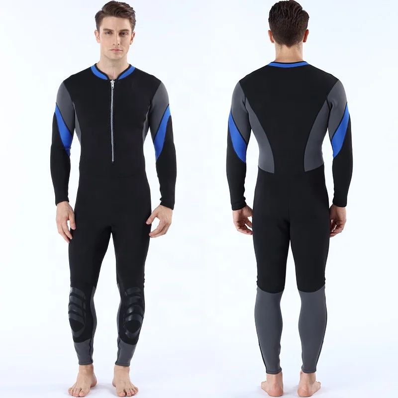 
3 MM One Piece Soft Natural Surfing Suits Elastic Thick Warm Men Diving Wetsuit 