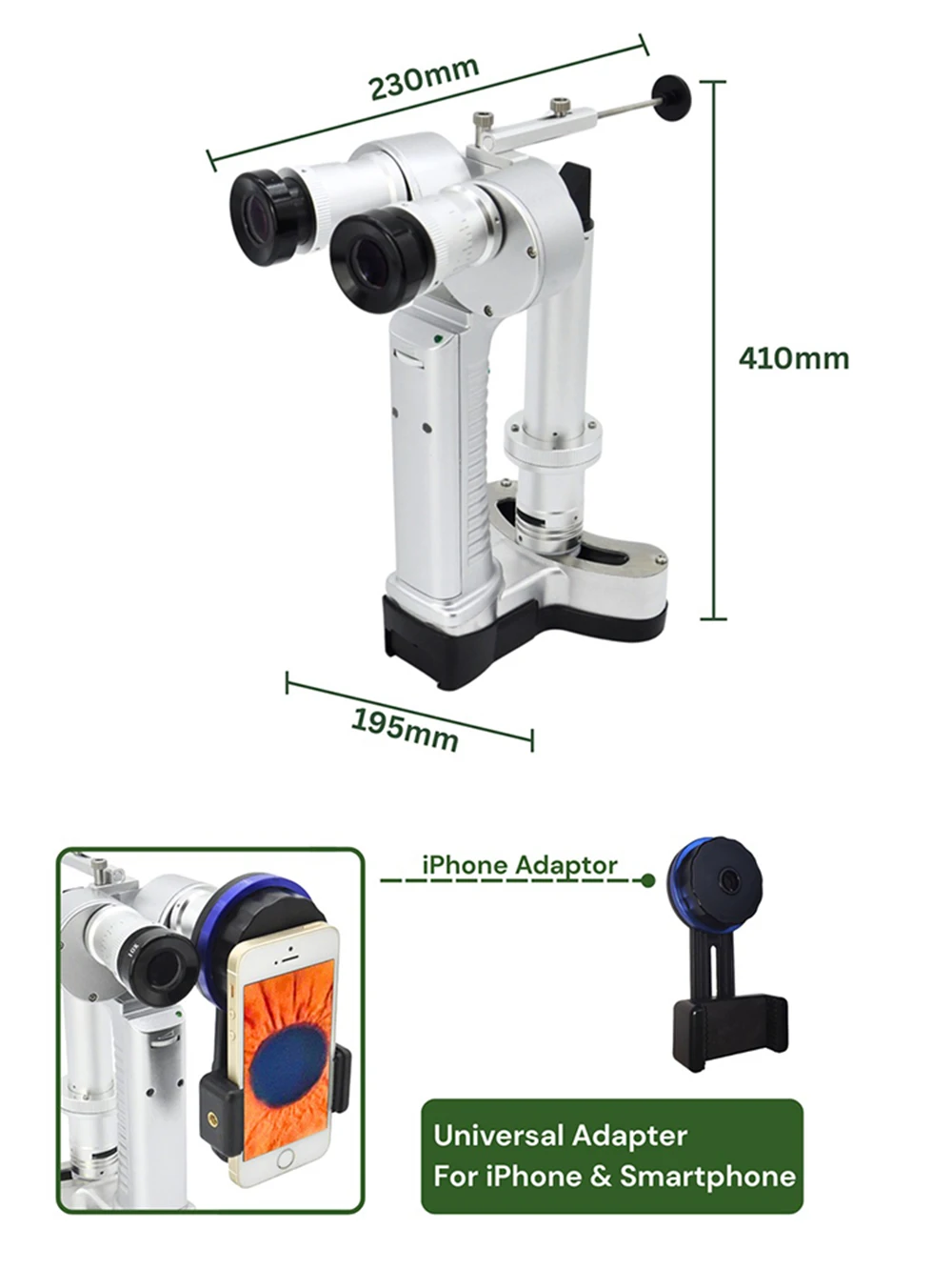 Wholesale HSL-3 Portable Handheld Binocular Slit Lamp Cost-effective Ophthalmology Equipment for Optical Shop & Eye Hospital