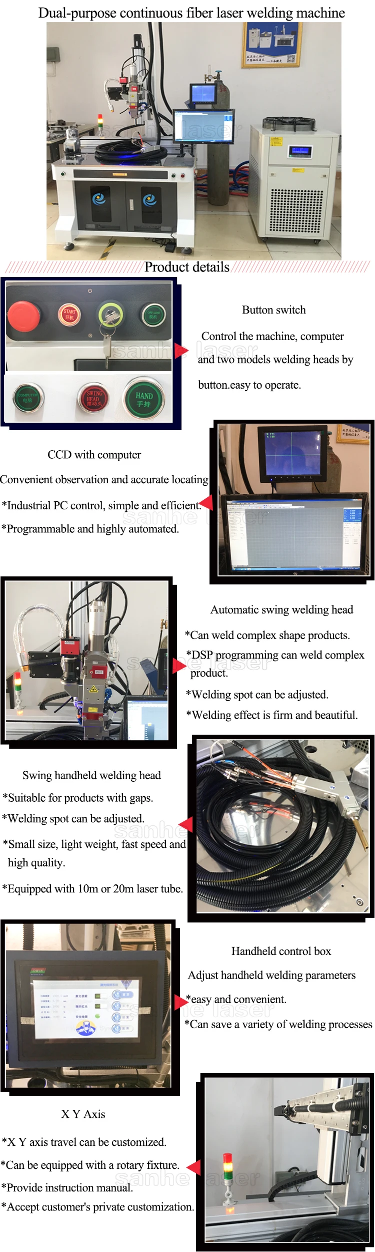 Battery Fiber Laser Welding Machine For Cylindrical Cell Soft Battery ...