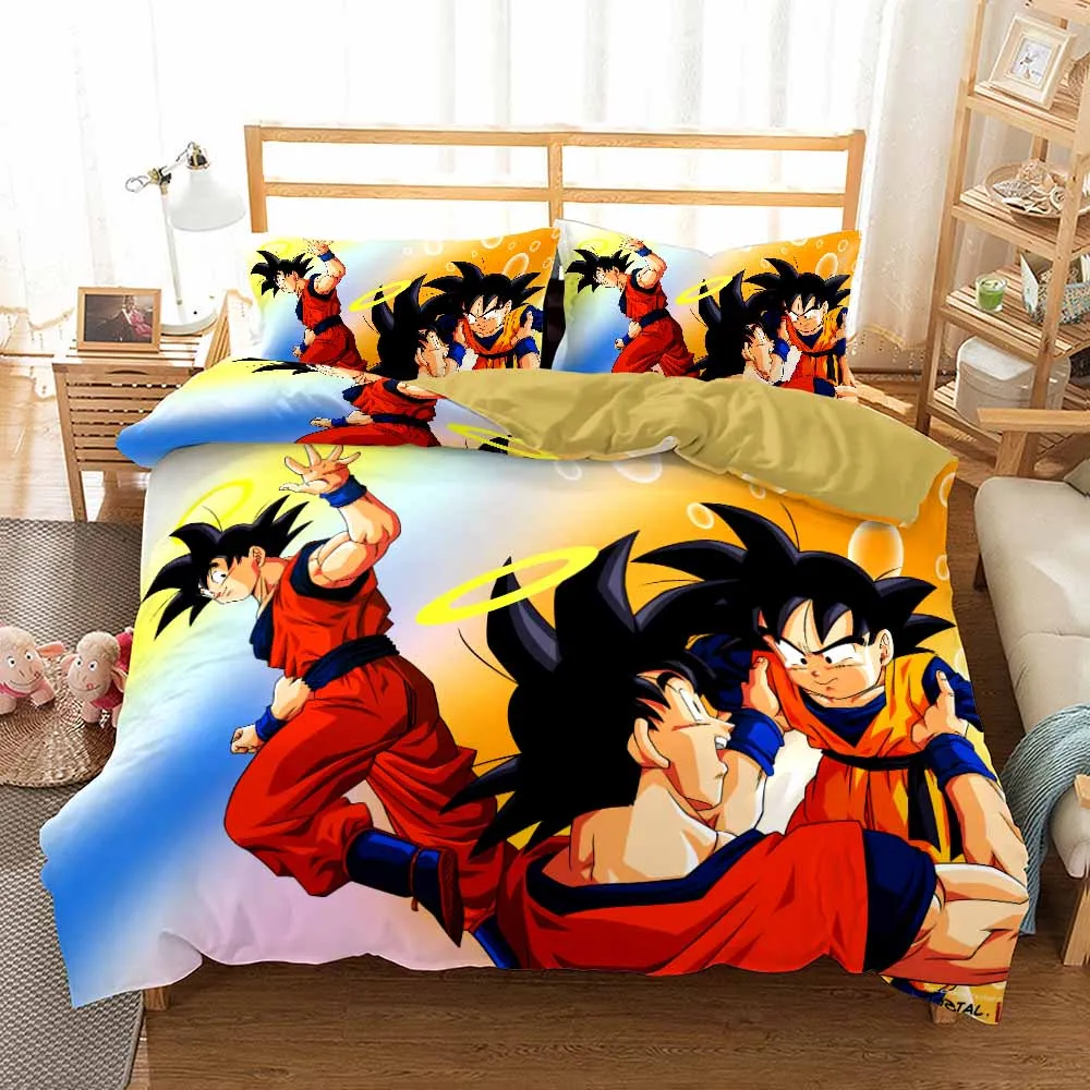 2020 New Design 3d Digital Print Dragonball Z 3pcs Bedding Set Buy