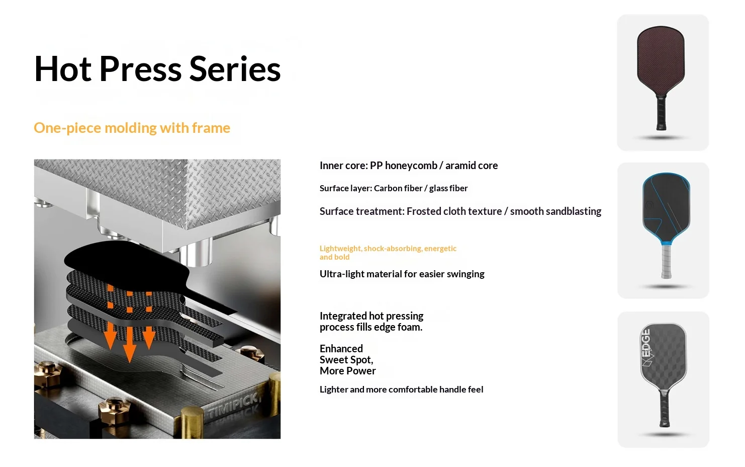Selkirk Borderless High-End Matte Face Hot-Pressed Integrated T700 ...