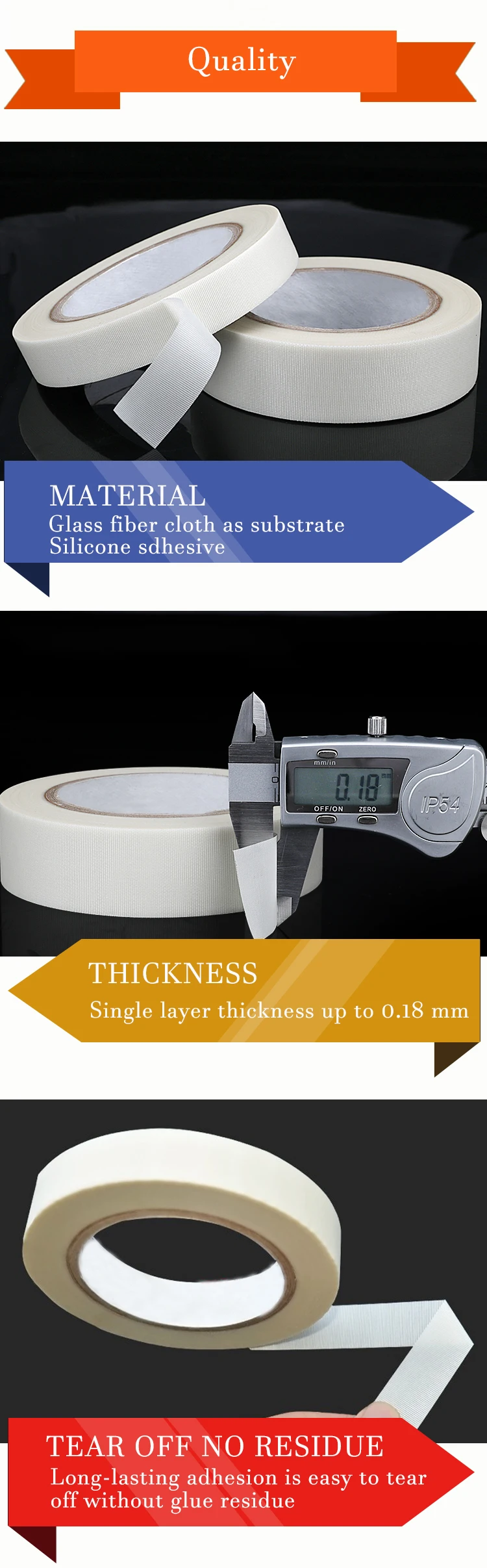 High Temperature Silicone Adhesion Glass Cloth Electrical Tape Buy