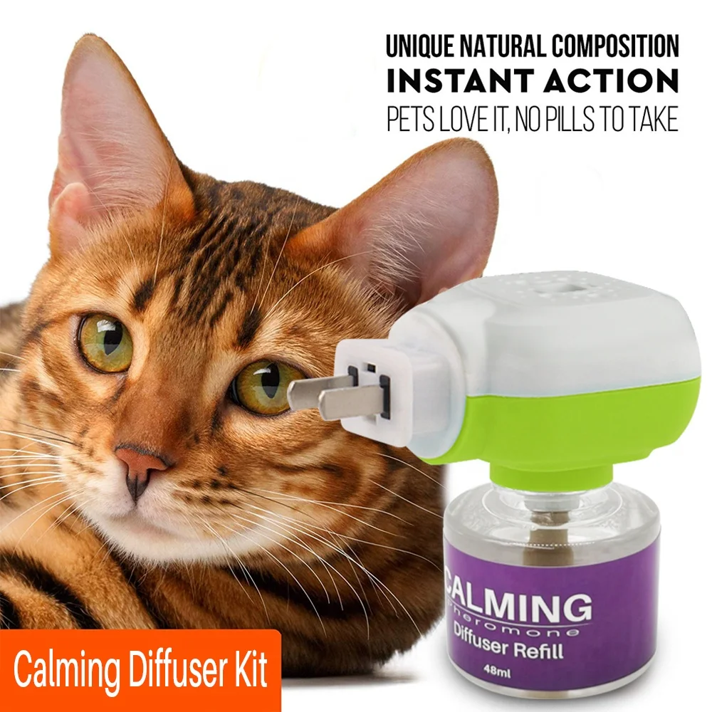 Natural Cat Calming Pheromone Diffuser Improved No Stress Formula Anti