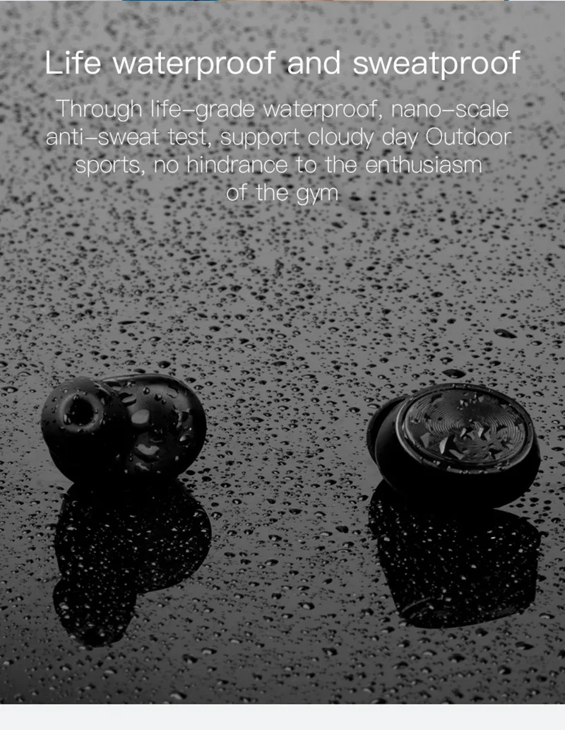 New Branded Wireless LCD Earbuds Private Label Bluetooth Earphone Wireless Ear Buds Noise Cancelling Unique Promotional 2020 - ANKUX.COM