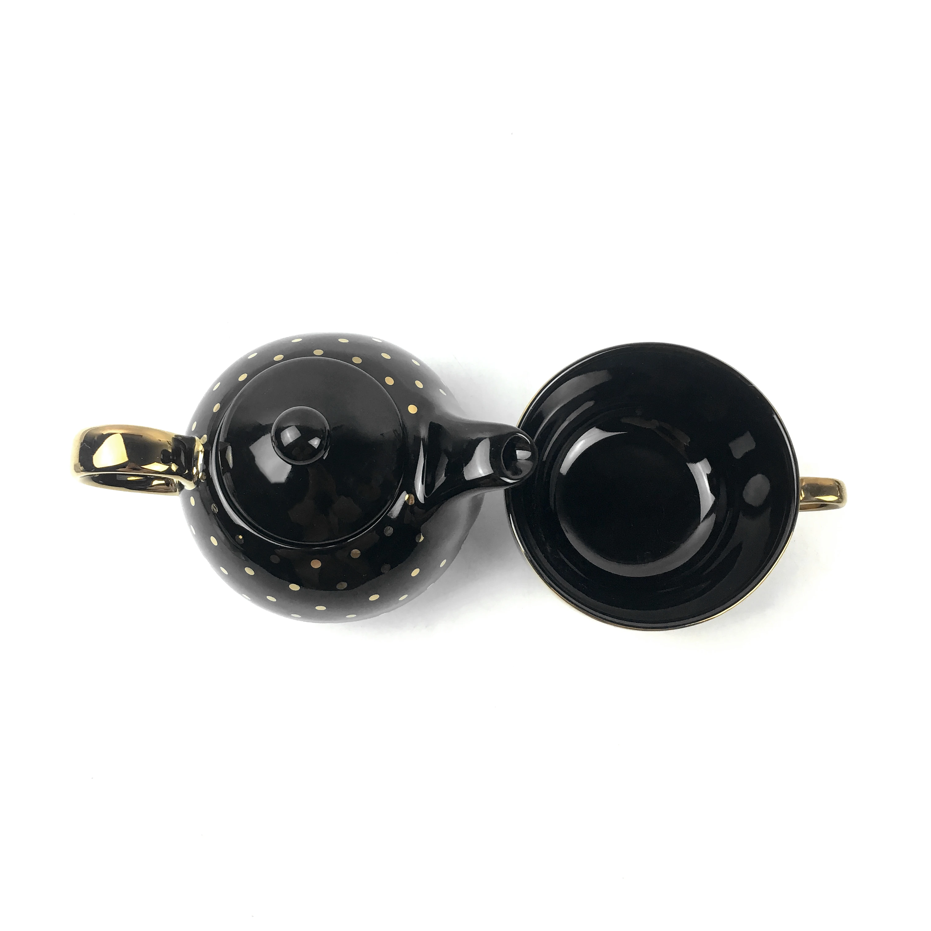 Morden Lady Teapot And Cup In One Person Teapot Set Cup Saucer Lid