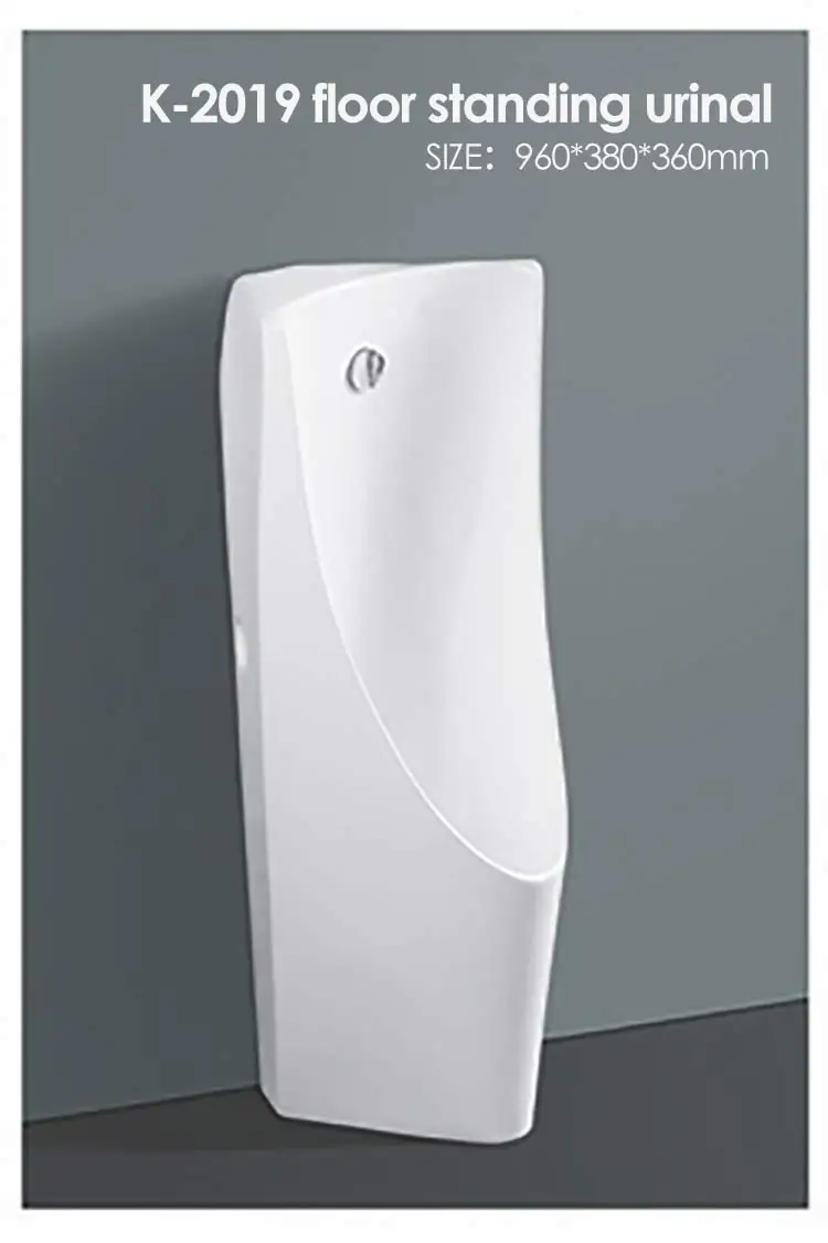 Hotel bathroom personal floor standing urinal for man modern western design ceramic urinal