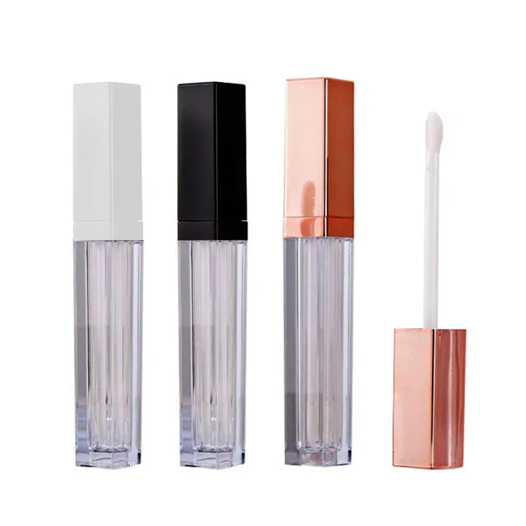 rose square lipgloss tube