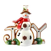 Funny ceramic cat shaped cookie food jar with tail