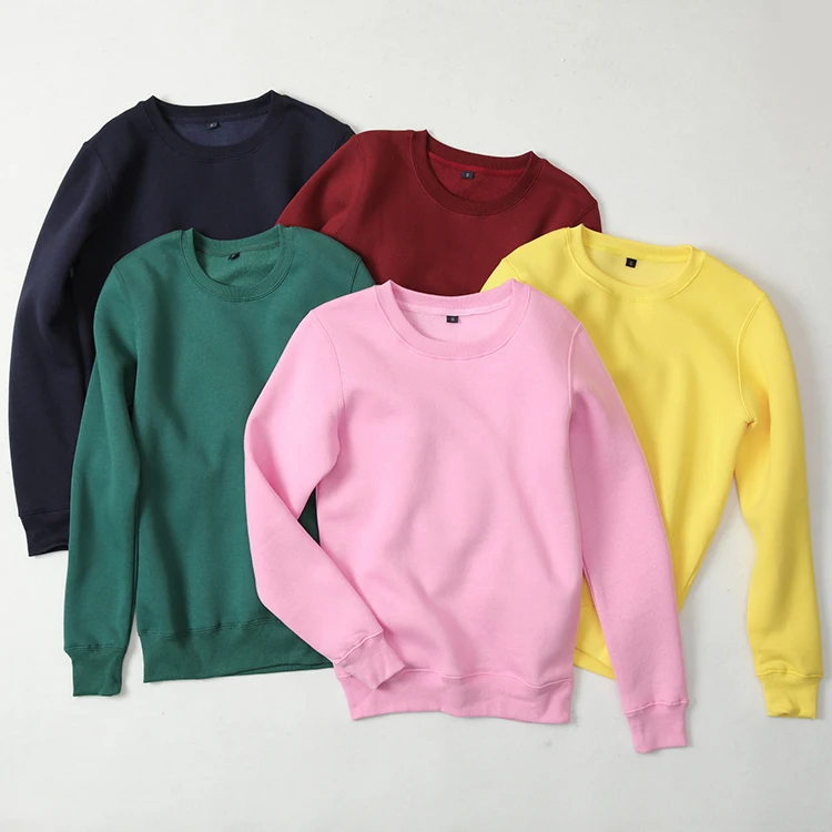 High Quality Oem Custom Blank 500gsm Fleece Sweatshirts Wholesale Plain