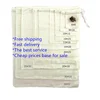 Custom drawstring fabric packing bags packaging organic muslin cotton filter bag
