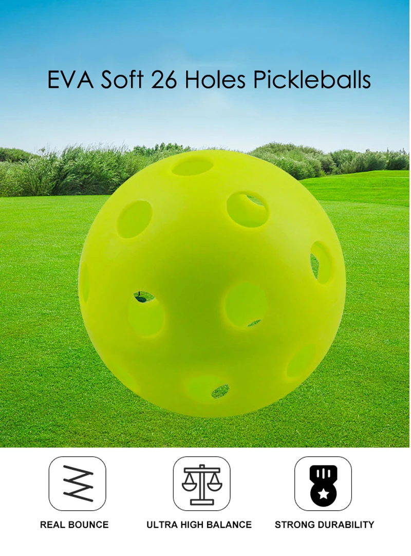 Customized Cheap 26 Holes Indoor Soft Eva Pickleball Balls Buy Eva