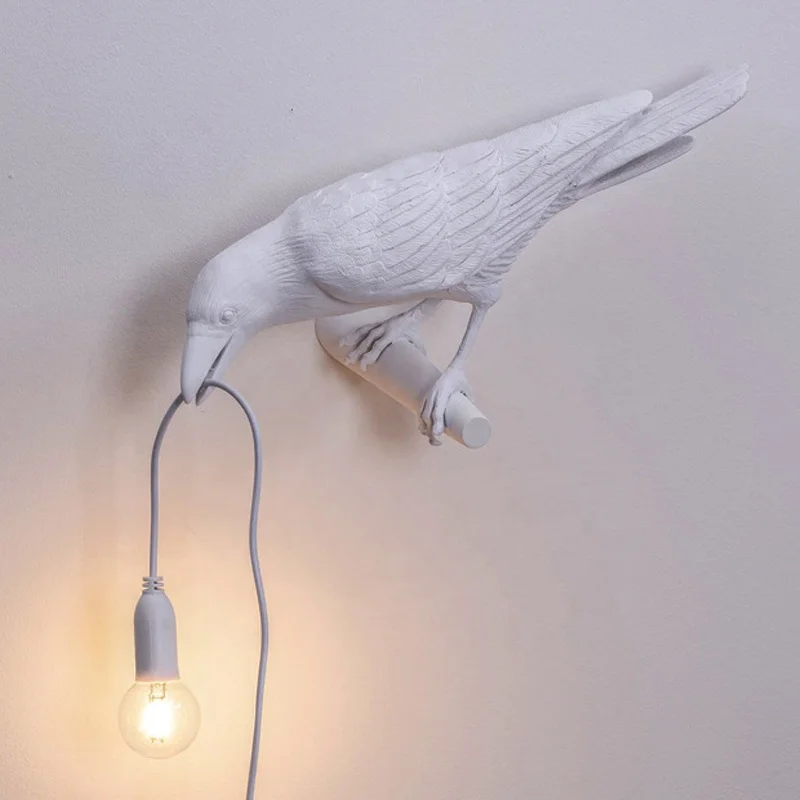 家居装饰吉祥鸟灯北欧设计师创意卧室床头壁灯