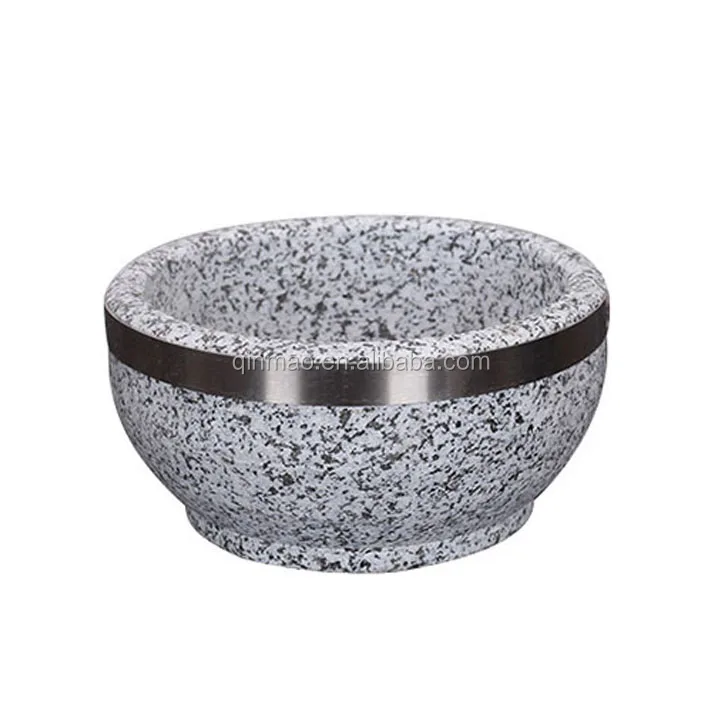 Amazon Top Selling Natural Granite Stone Dolsot Rice Soup Bowl Stone