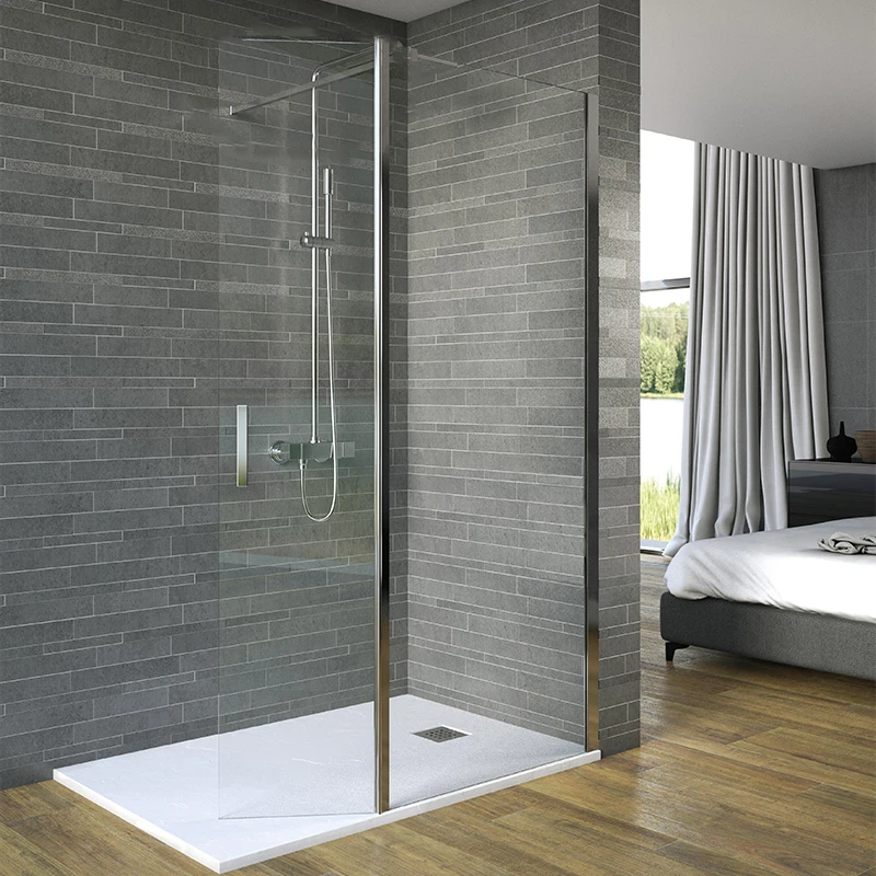 Most Attractive price frameless glass stainless steel frame shower enclosure