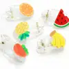 NEW Beautiful Clear Plastic Hair Clips Hairgrips Resin Fruit Slice Decoration Plastic Alligator Barrettes Hair Accessory