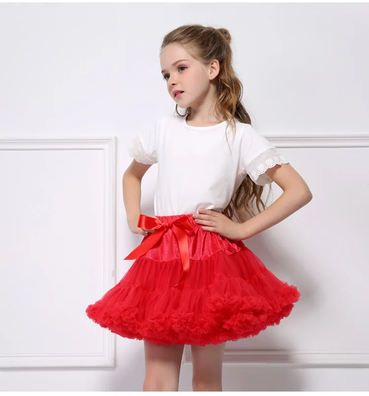 Kids Baby Girls Dance Fluffy Tutu Skirt Princess Pettiskirt Ballet Fancy Costume 