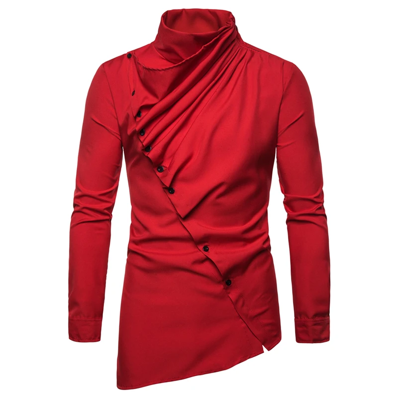 Spring new British court embroidered shirt, men's long sleeve shirt clothing for men Longsleeve Shirt for Men Work560_voghion.com