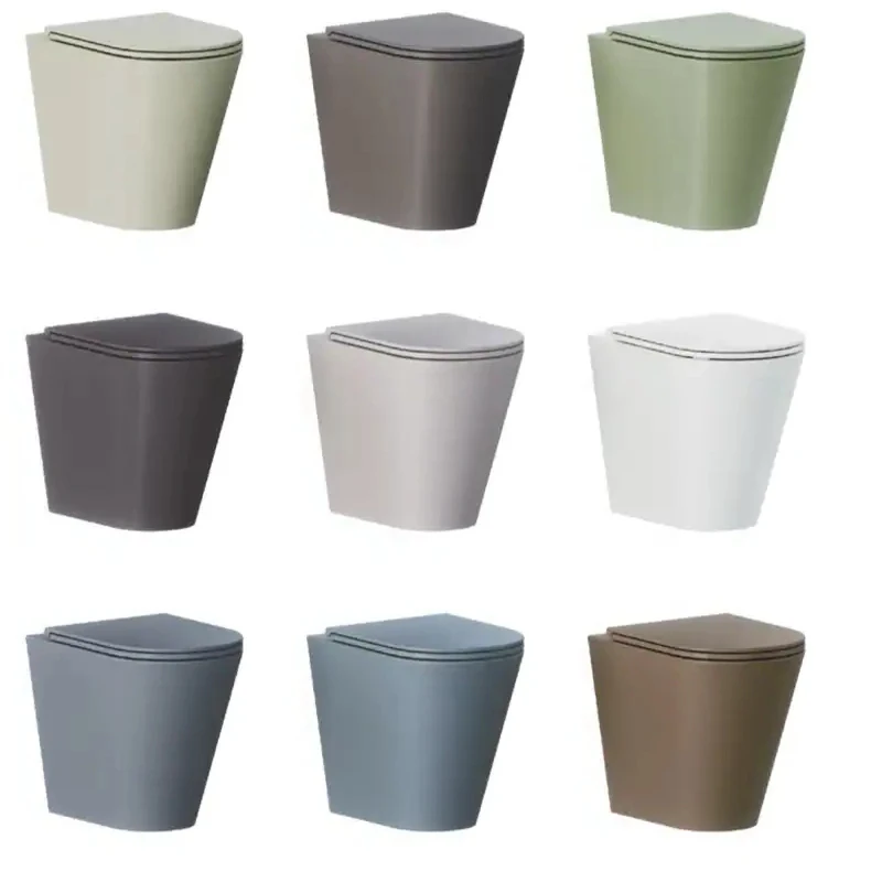 La Estructura De La Pared Colgaba Wc Nuevo Esmalte De Cerámica Pieza