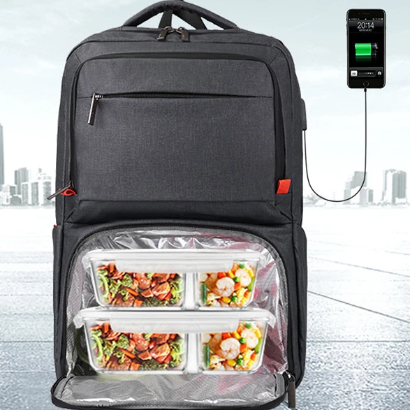 

Nylon Insulated Backpack Cooler Bag 2020 New Recycle Pet/rpet Material Custom Made with Durable Waterproof Zipper Thermal CANS, Customized