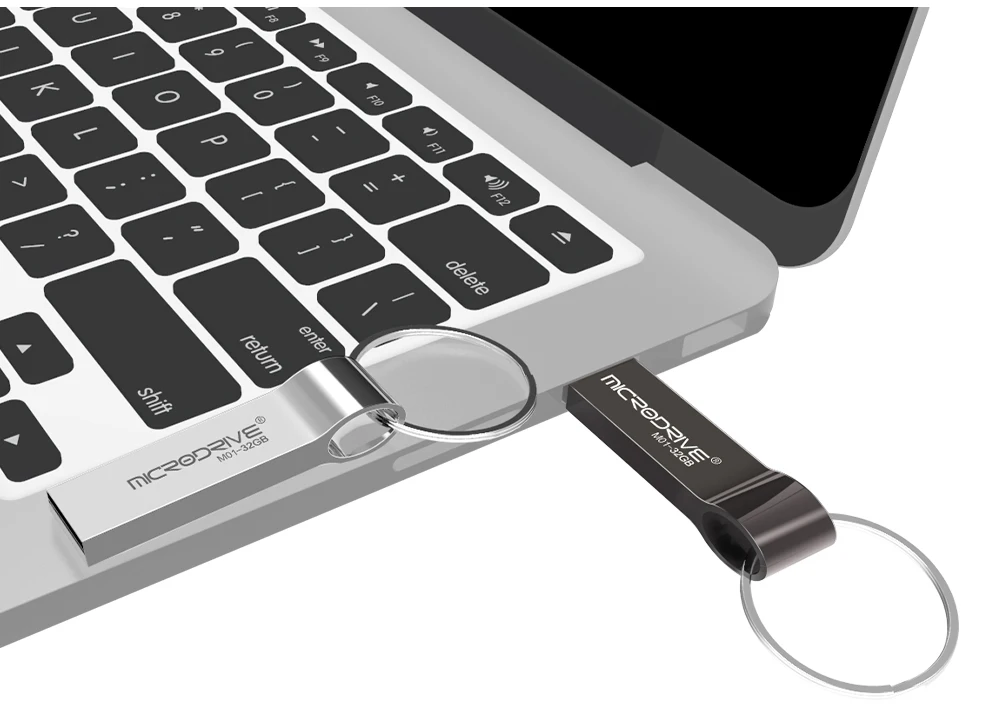 wholesale Custom Logo Stainless Steel Key chain USB pen drive 1GB 2GB 4GB 8GB 16GB 32GB 64g memory stick - ANKUX.COM