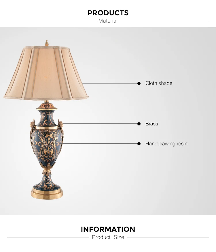 brass wood table lamp
