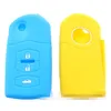 Silicone Rubber 3 Buttons Remote Car Key Case Fob For Mazda CX-5 CX5 CX-7 CX7 3 2 6 Atenza CX-9/CX9 MX5 Key Case Cover