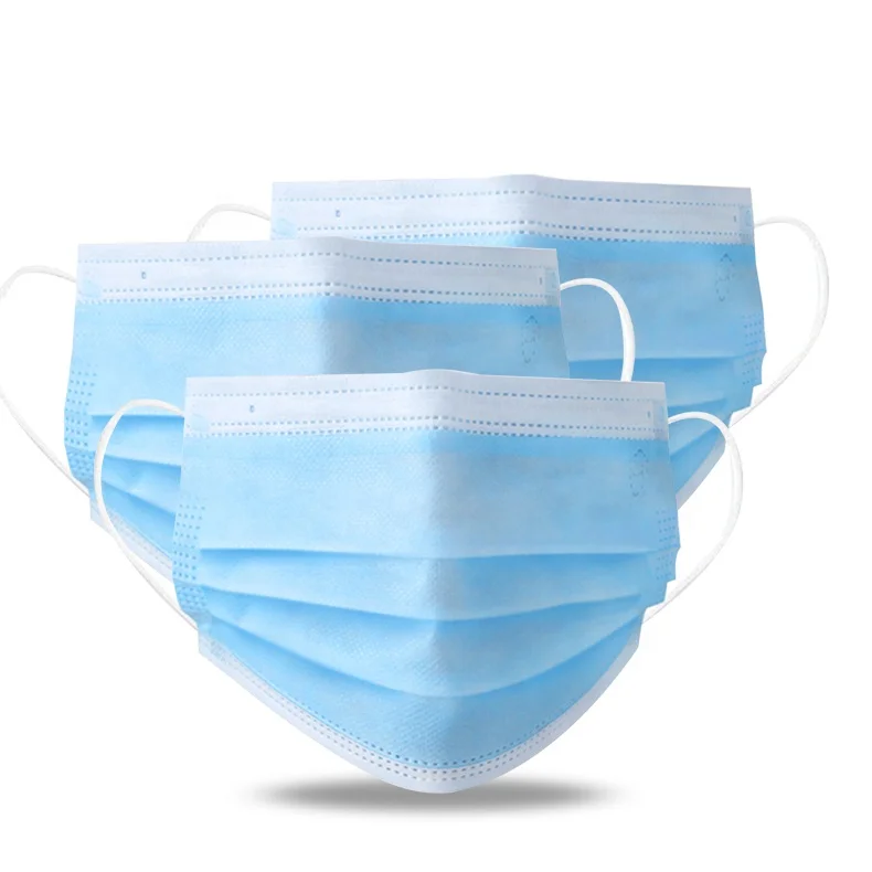 
Non woven High quality Professional Protective 3ply Disposable Mask With Earloop in stock Direct Manufacturer 
