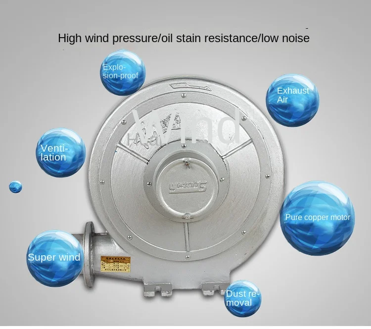 Centrifugal Blower, 0.75KW, Cast, Aluminum - detail 4