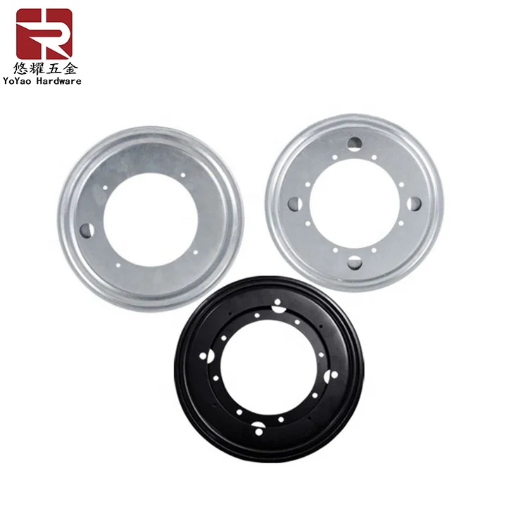 7 inch Zinc Plating Round Shape Iron Turntable Lazy Susan for Glass Dining Table