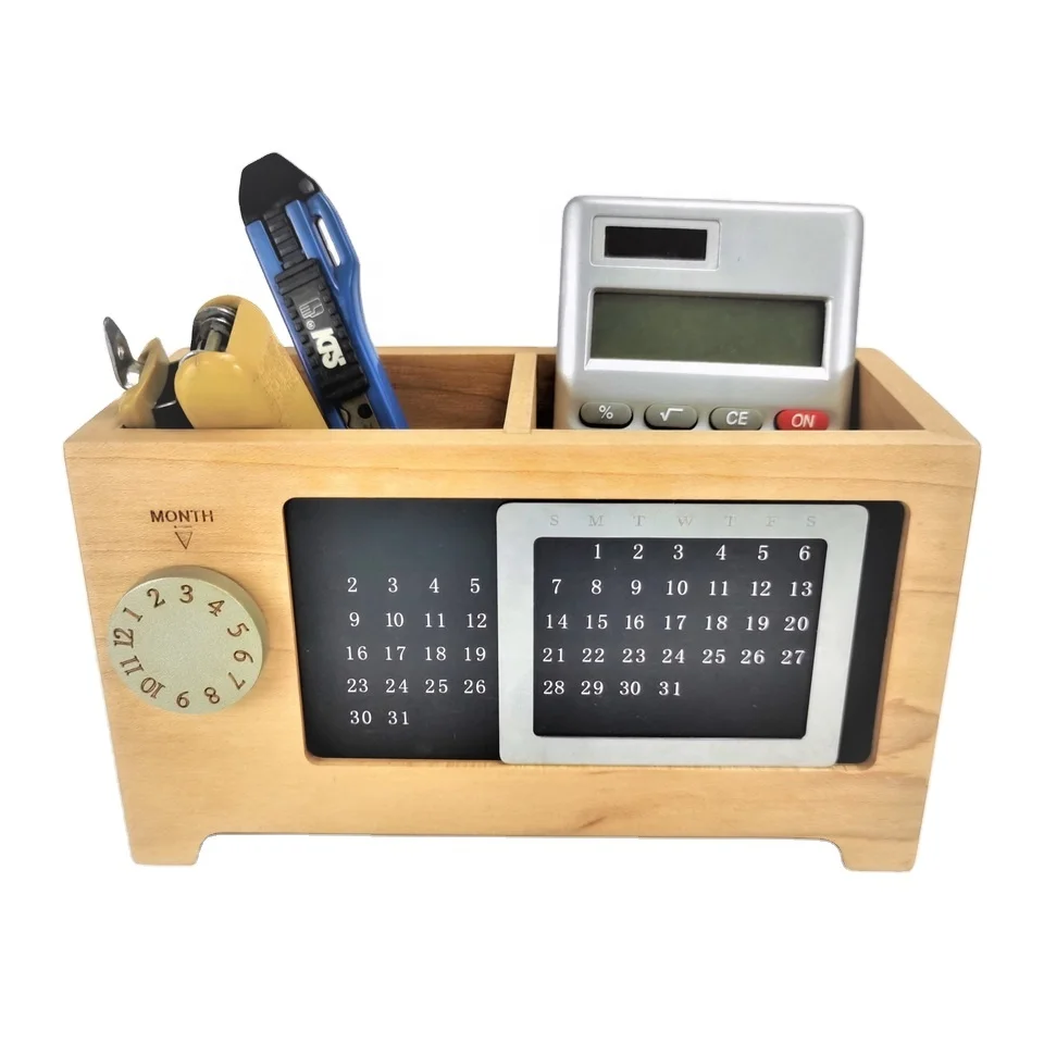 Office Rectangular Desk Organizer Gift Table Practical Container Wooden ...