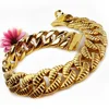 32MM tree leaf modeling casting chain medium large dog collar metal stainless steel dog chain