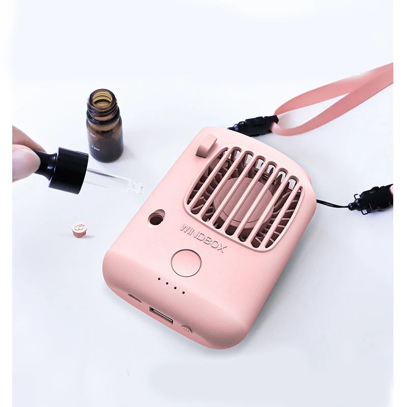 迷你家用uvc消毒风扇户外香味脖子挂在手持powerbank灭蚊灯便携式风扇