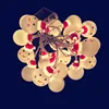 1.5m 3m 4.5m Lovely snowman doll shape LED String Light Battery Operated Fairy Lights christmas decorations